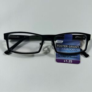 Foster Grant - Black and Grey Reading Glasses - 1.25